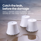 Flood Buzz® Small Multi-Purpose Water Leak Alarm - Quarter and Full Case